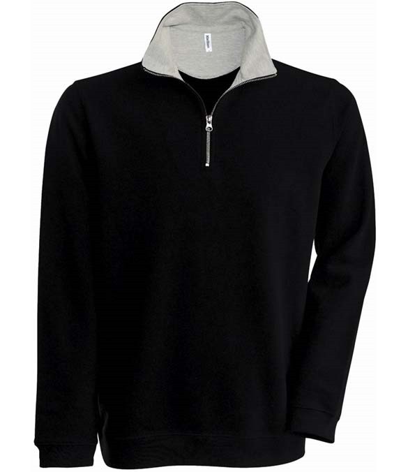 Kariban Trucker Zip Neck Sweatshirt